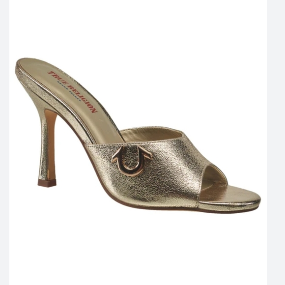 True Religion Shoes - True Religion Gold Women's Heeled Sandals